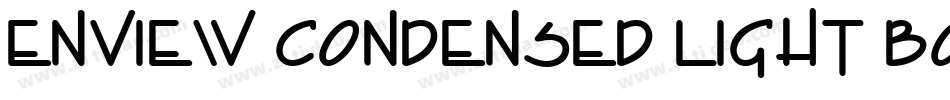 Enview Condensed Light BoldItalic字体转换